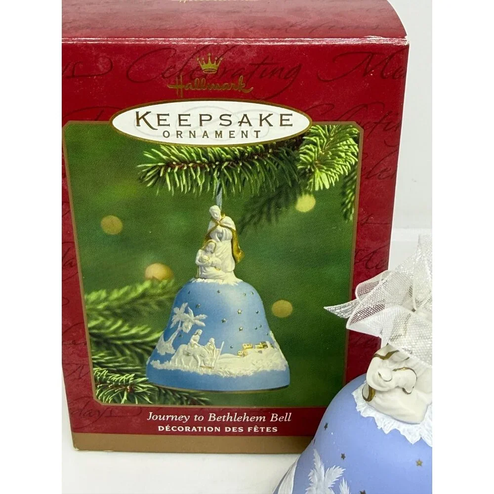 Hallmark 2001 Keepsake Journey to Bethlehem Porcelain Bell Ornament Christmas 4